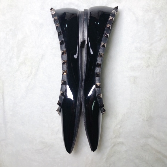 ❤️SOLD❤️Valentino rockstud balle flats black 36.5 - Picture 3 of 7